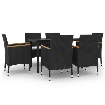 Tuinset Met Kussens Poly Rattan En Glas 7