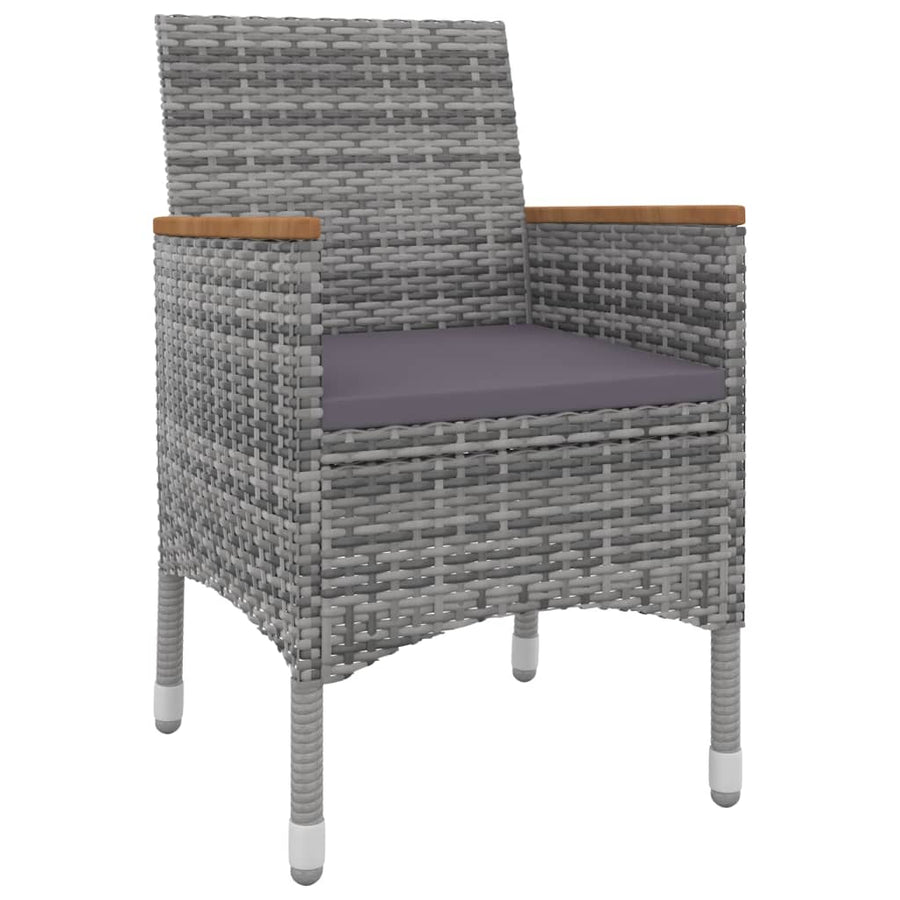 5-Delige Tuinset Met Kussens Poly Rattan En Glas 4
