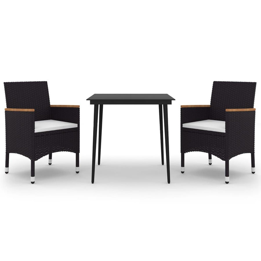 Tuinset Met Kussens Poly Rattan En Glas 3