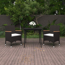 Tuinset Met Kussens Poly Rattan En Glas 3