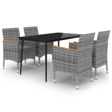 5-Delige Tuinset Met Kussens Poly Rattan En Glas 4