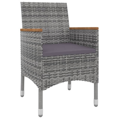9-Delige Tuinset Met Kussens Poly Rattan En Glas 8