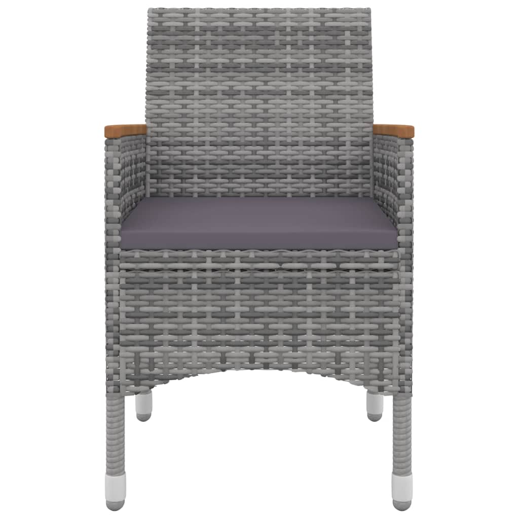 9-Delige Tuinset Met Kussens Poly Rattan En Glas 8