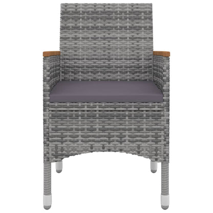 9-Delige Tuinset Met Kussens Poly Rattan En Glas 8