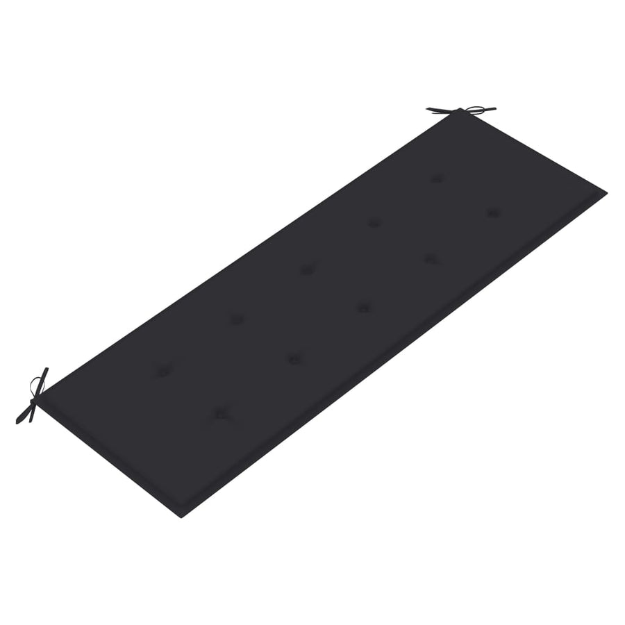 Bankje Batavia Met Kleurig Kussen Teakhout 150 cm Antraciet