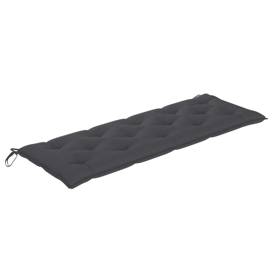 Bankje Batavia Met Kleurig Kussen Teakhout 150 cm Antraciet