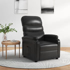 Armchair adjustable faux leather black