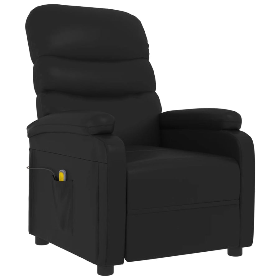 Massagestoel Kunstleer Zwart