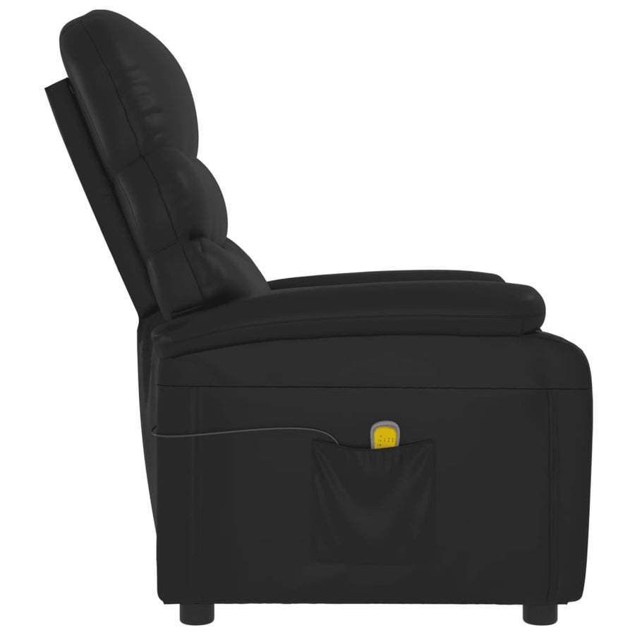 Massagestoel Kunstleer Zwart