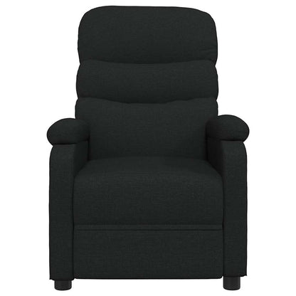 Fauteuil verstelbaar stof zwart