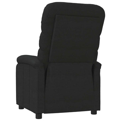 Fauteuil verstelbaar stof zwart