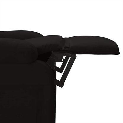 Fauteuil verstelbaar stof zwart