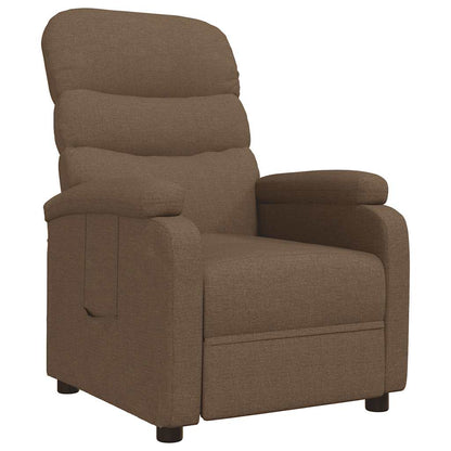 Fauteuil verstelbaar stof bruin