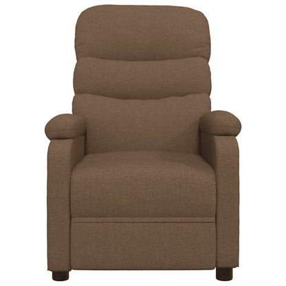 Fauteuil verstelbaar stof bruin