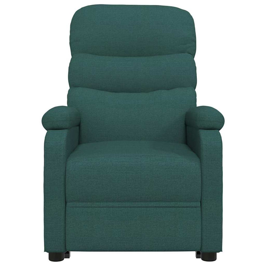 Fauteuil verstelbaar stof donkergroen