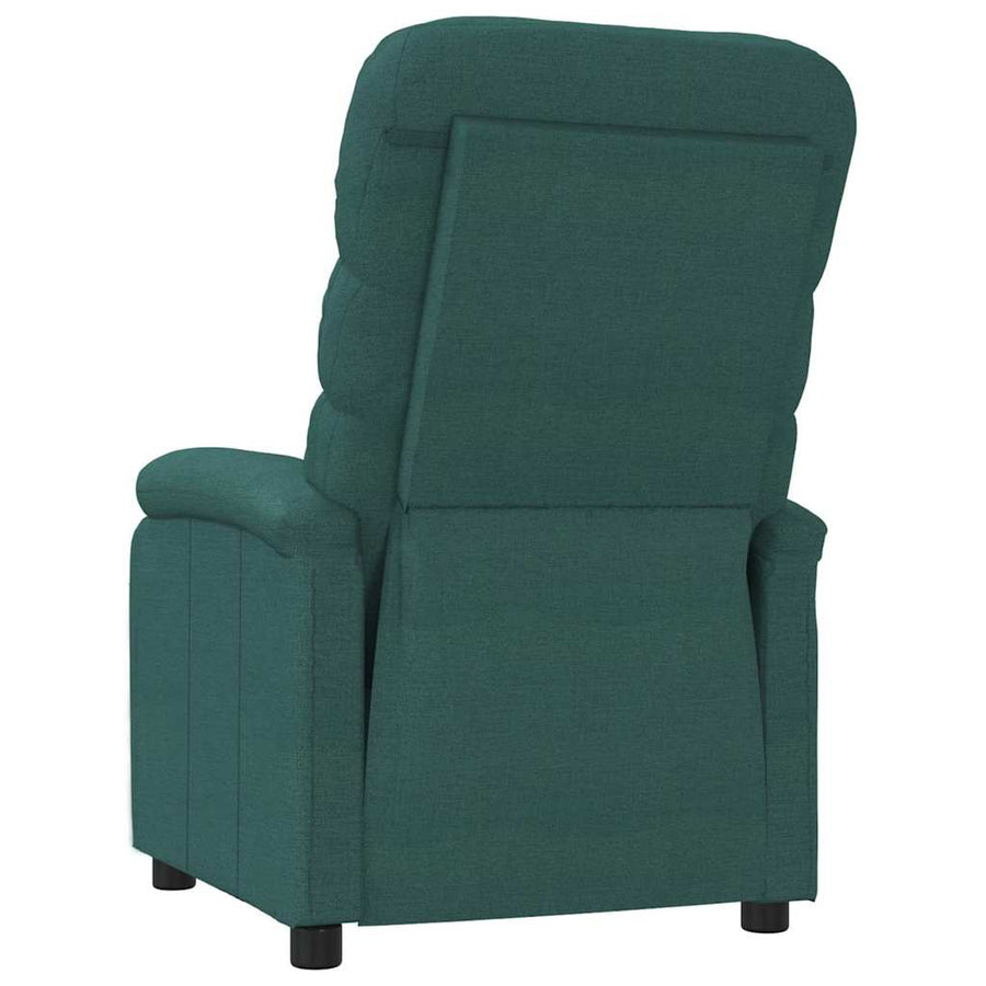 Fauteuil verstelbaar stof donkergroen