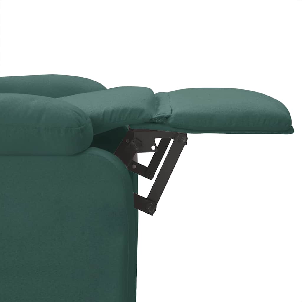 Fauteuil verstelbaar stof donkergroen