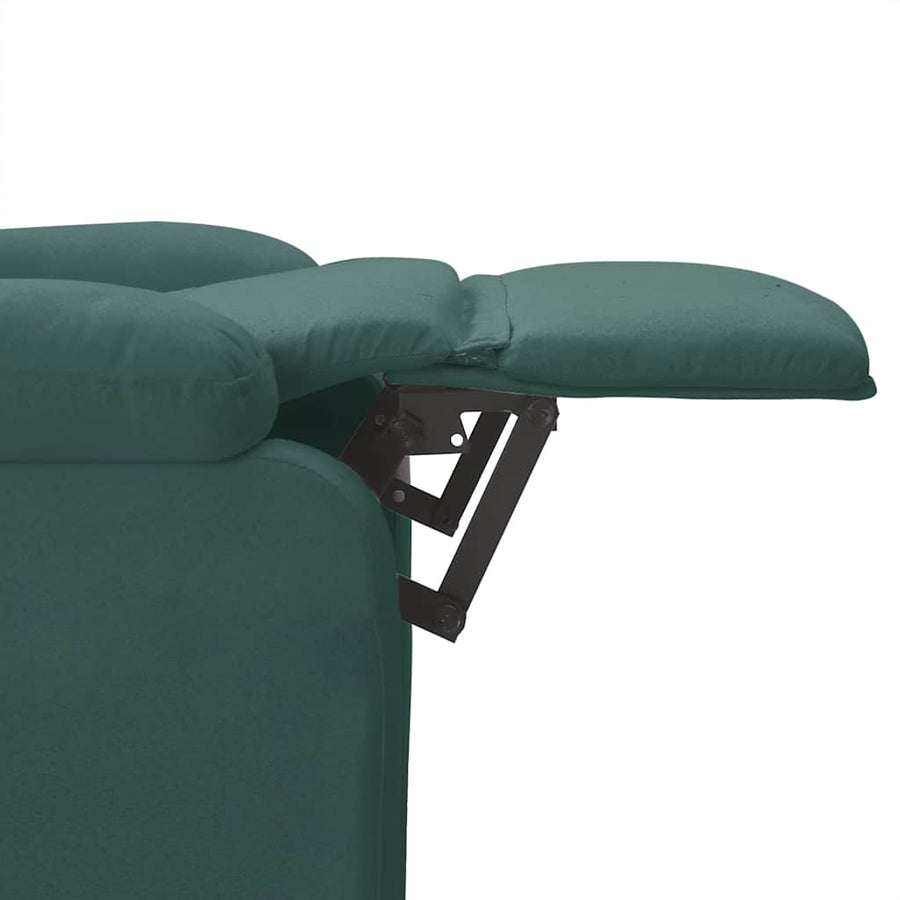 Fauteuil verstelbaar stof donkergroen