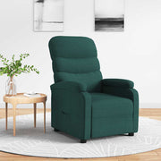 Fauteuil verstelbaar donkergroen stof