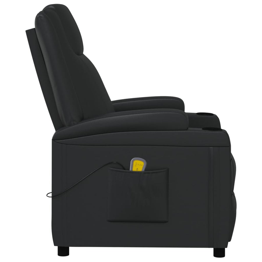 Massagestoel Kunstleer Zwart