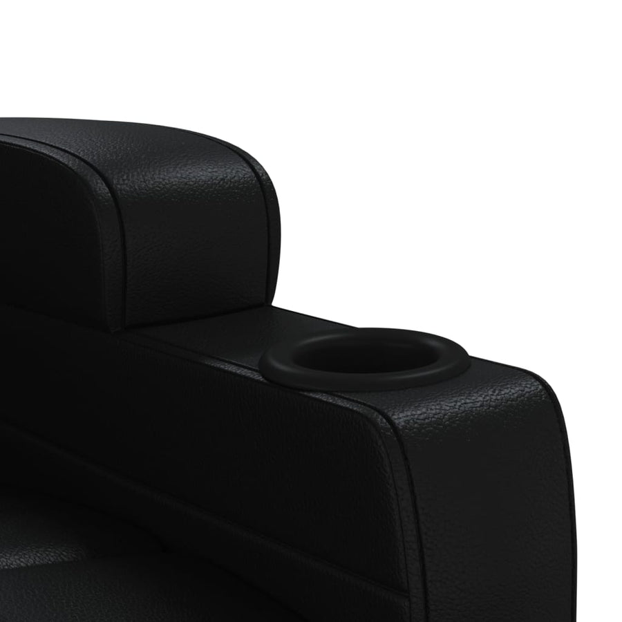 Massagestoel Kunstleer Zwart