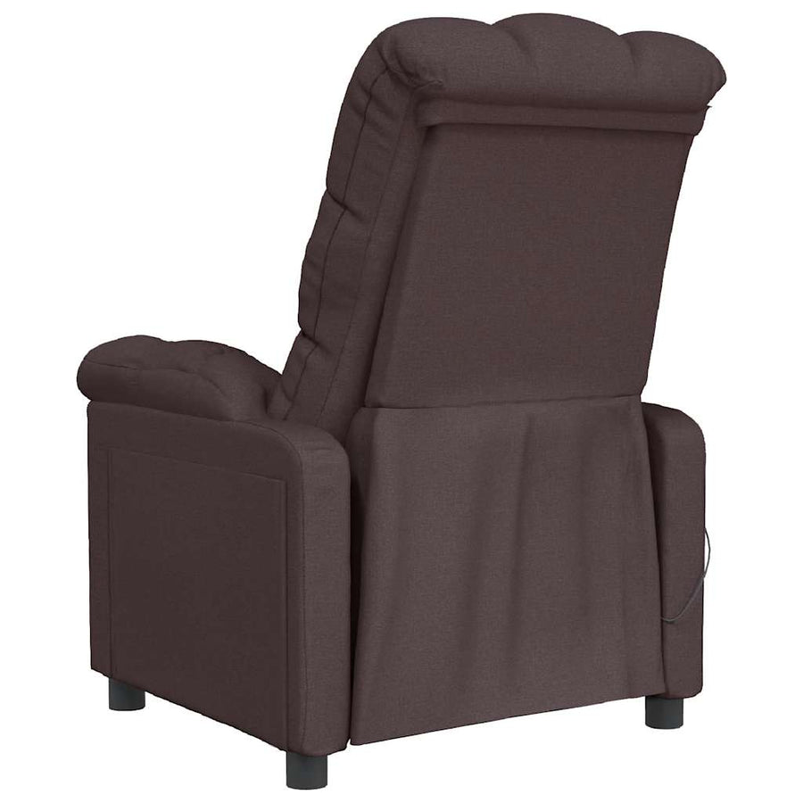 Massagestoel Stof Donkerbruin