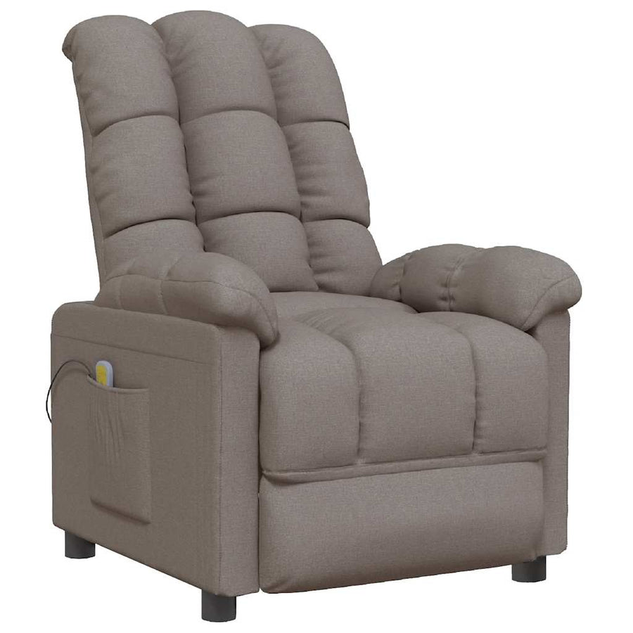 Massagestoel stof taupe