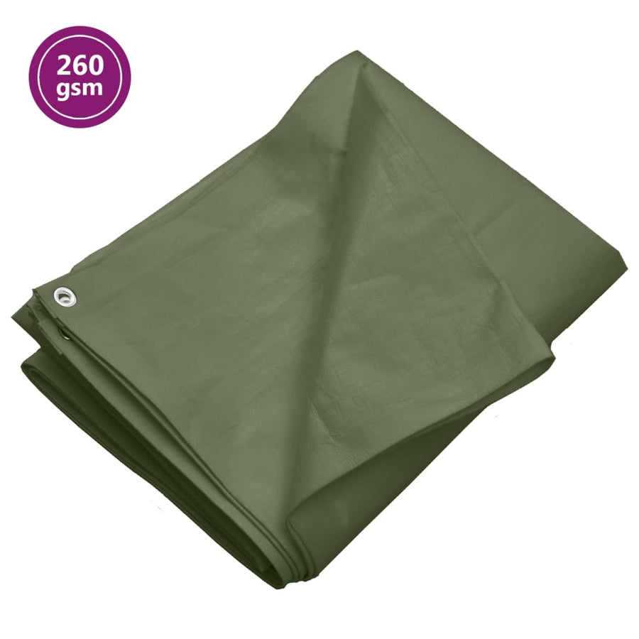 Dekzeil 260 g/m² 4x6 m HDPE groen 260 gsm 4 x 6 m