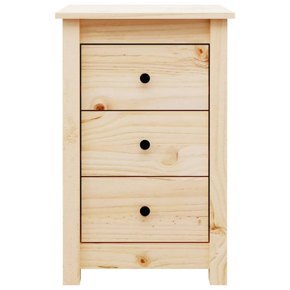Nachtkastje 40X35X61,5 Cm Massief Grenenhout
