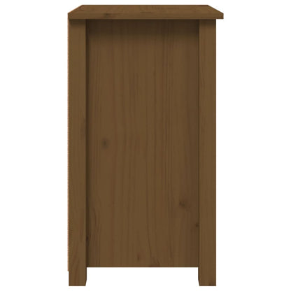 Nachtkastjes 2 St 40X35X61,5 Cm Massief Grenenhout Honingbruin