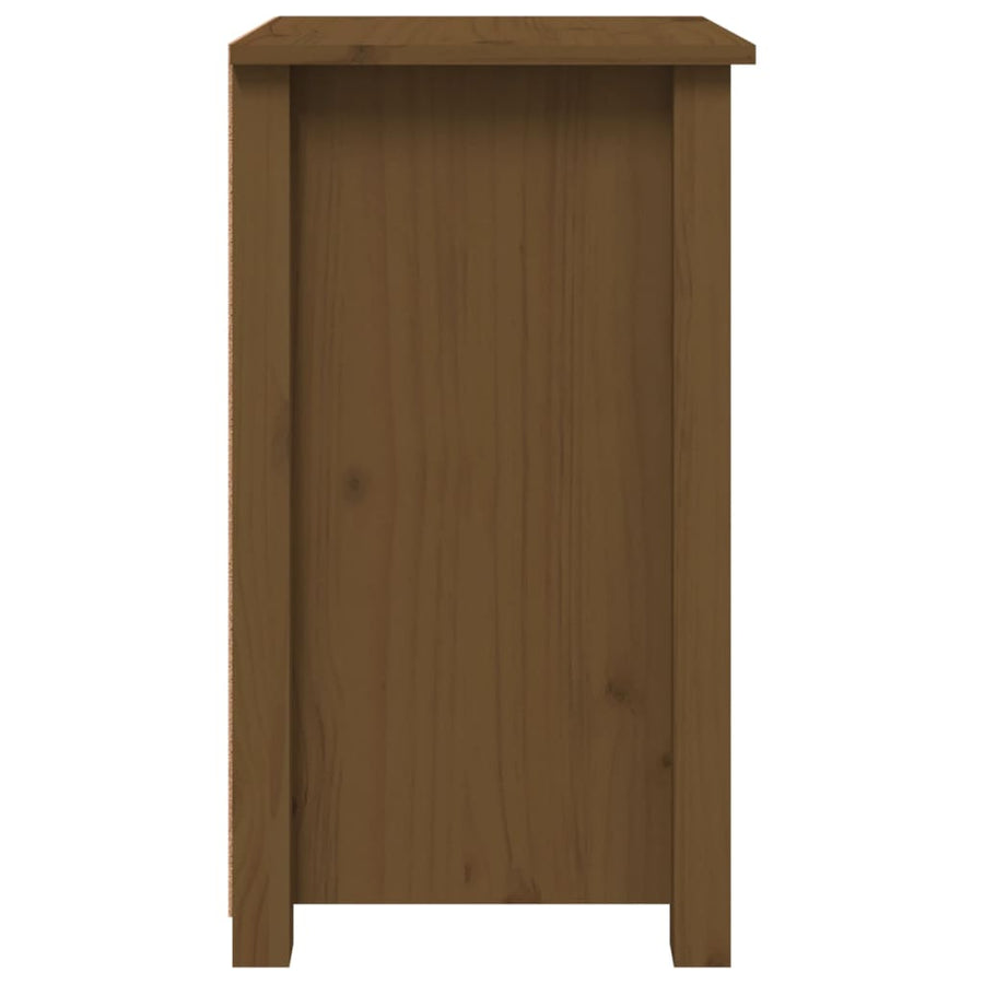 Nachtkastjes 2 St 40X35X61,5 Cm Massief Grenenhout Honingbruin