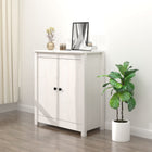 Dressoir 70x35x80 cm massief grenenhout wit
