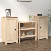 Dressoir massief grenenhout 40x35x80 cm 2 stuks