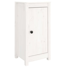 Dressoir 40X35X80 Cm Massief Grenenhout Wit