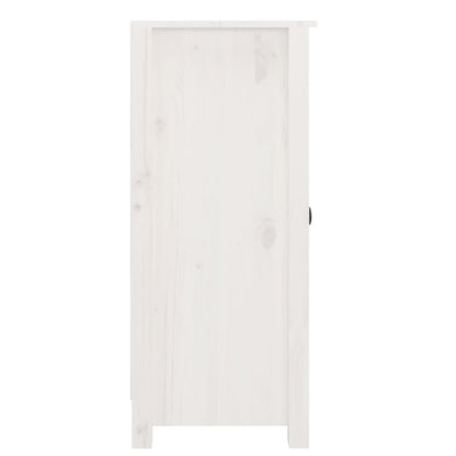 Dressoir 40X35X80 Cm Massief Grenenhout Wit