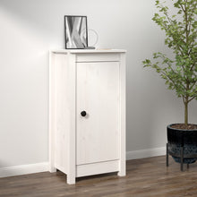 Dressoir 40X35X80 Cm Massief Grenenhout Wit