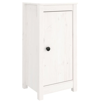 Dressoirs 2 St 40X35X80 Cm Massief Grenenhout Wit