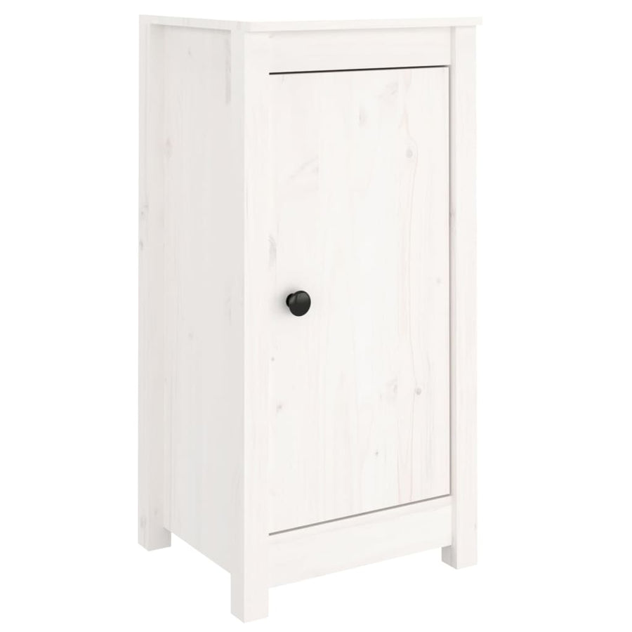 Dressoirs 2 St 40X35X80 Cm Massief Grenenhout Wit