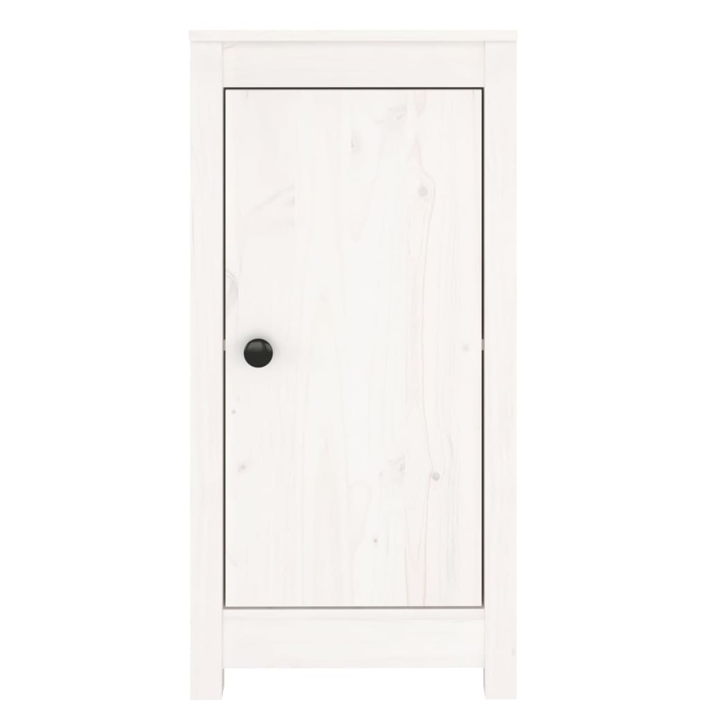 Dressoirs 2 St 40X35X80 Cm Massief Grenenhout Wit