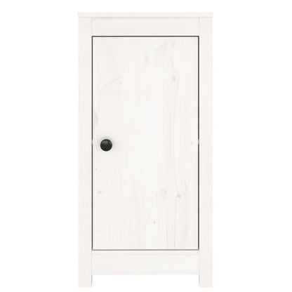 Dressoirs 2 St 40X35X80 Cm Massief Grenenhout Wit