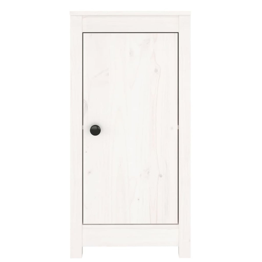 Dressoirs 2 St 40X35X80 Cm Massief Grenenhout Wit