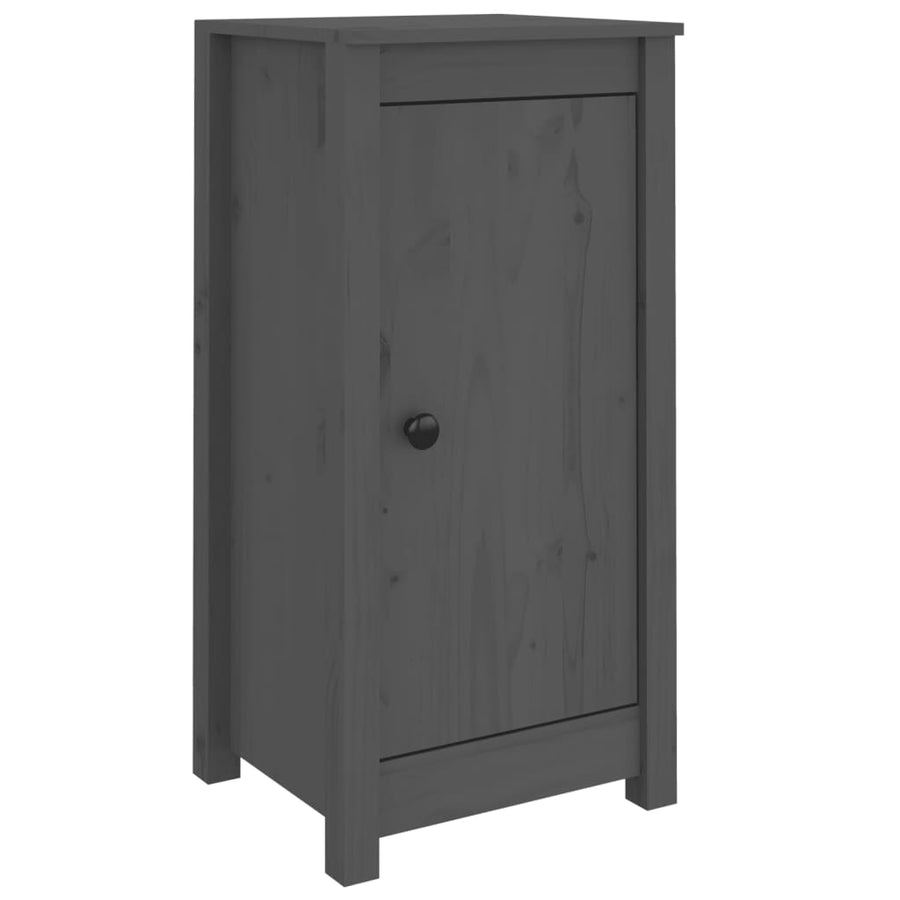 Dressoirs 2 St 40X35X80 Cm Massief Grenenhout Grijs