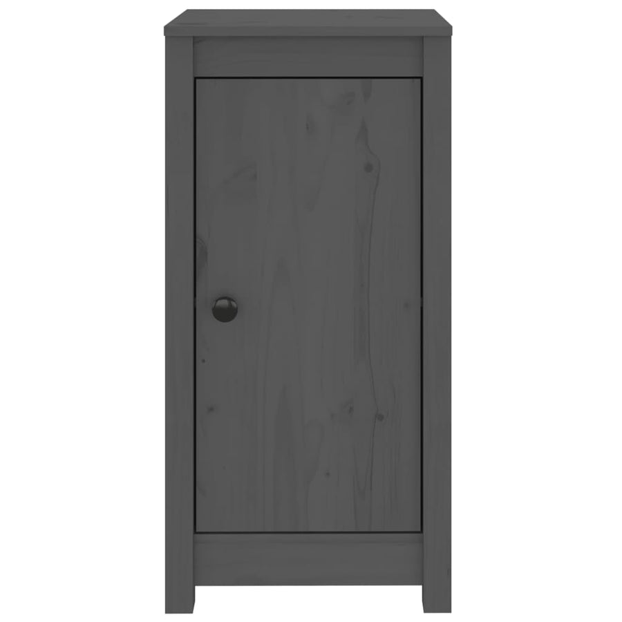 Dressoirs 2 St 40X35X80 Cm Massief Grenenhout Grijs