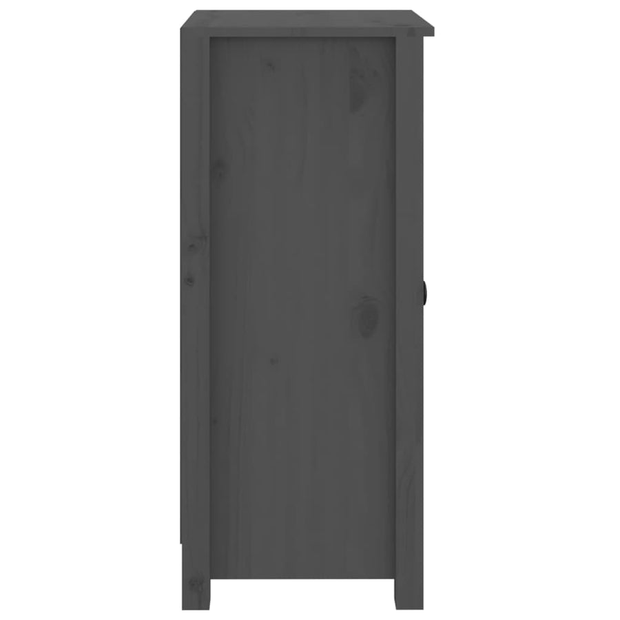 Dressoirs 2 St 40X35X80 Cm Massief Grenenhout Grijs