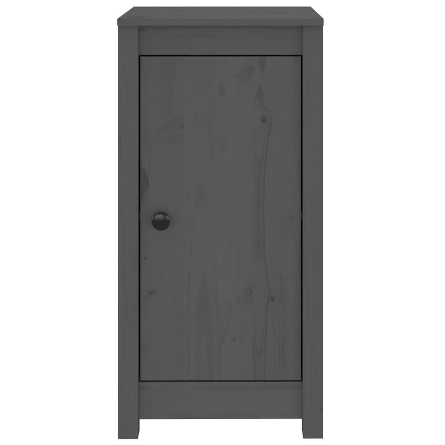 Dressoirs 2 St 40X35X80 Cm Massief Grenenhout Grijs