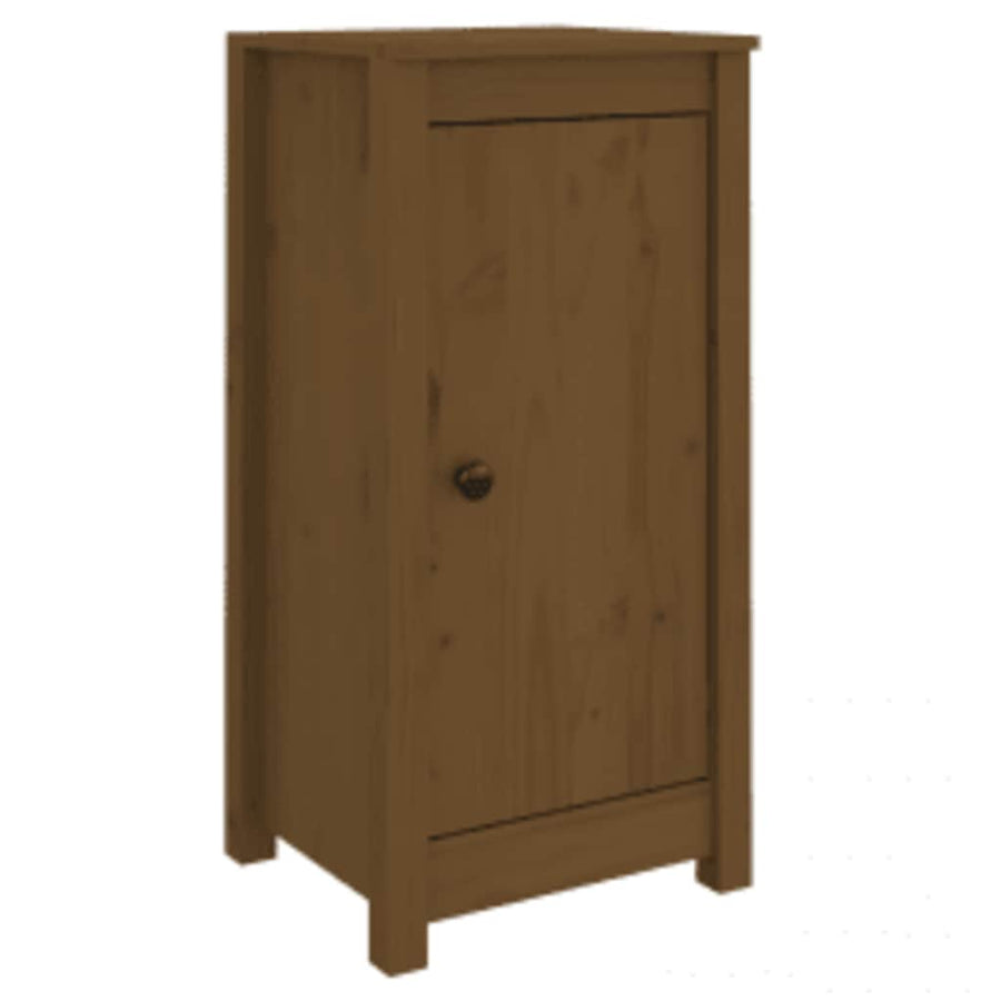 Dressoir 39x35x80 cm massief grenenhout honingbruin