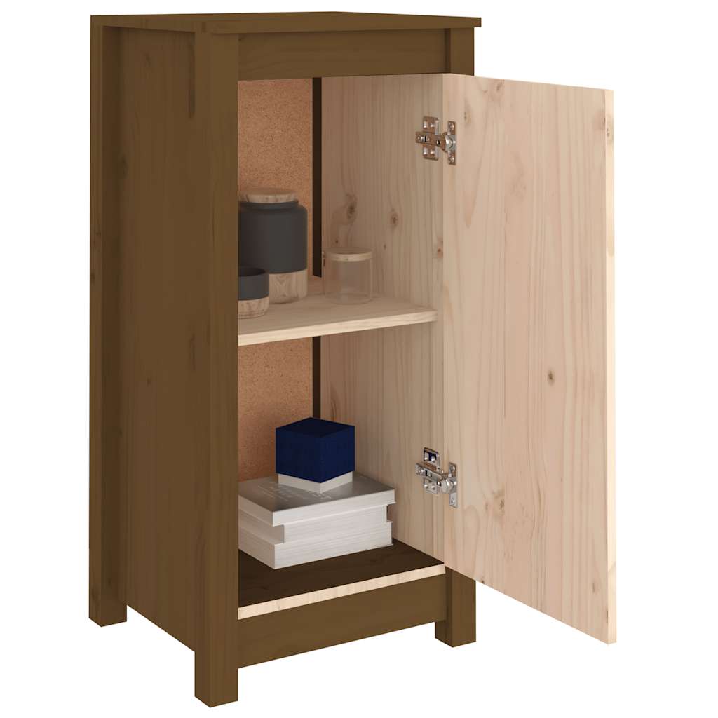 Dressoir 39x35x80 cm massief grenenhout honingbruin