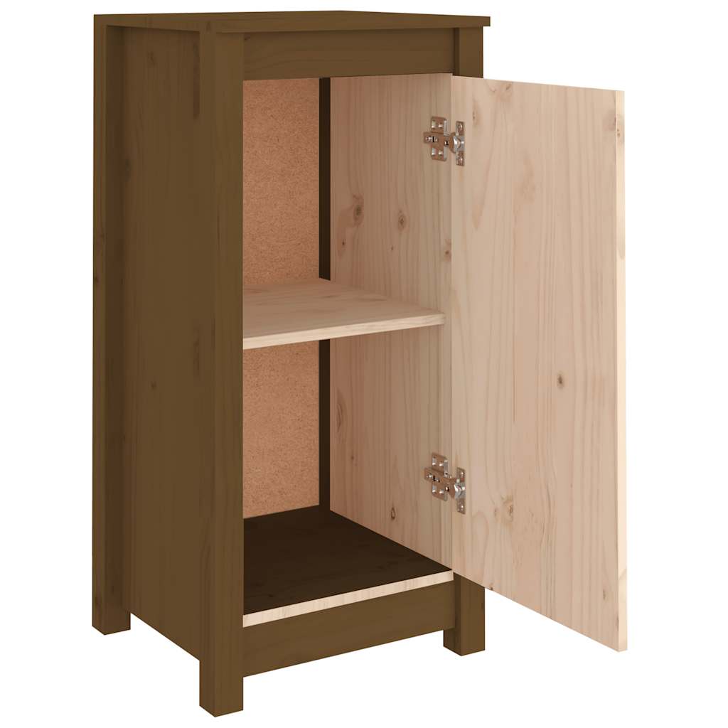 Dressoir 39x35x80 cm massief grenenhout honingbruin