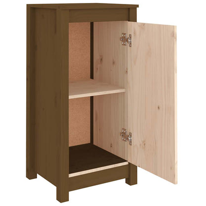 Dressoir 39x35x80 cm massief grenenhout honingbruin