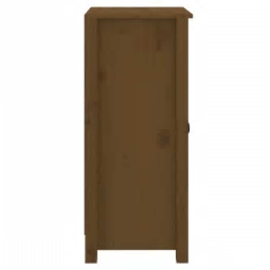 Dressoir 39x35x80 cm massief grenenhout honingbruin